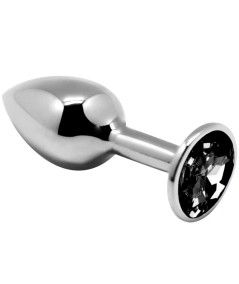 ALIVE - ANAL PLEASURE MINI PLUG METAL NEGRO TALLA M