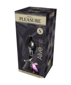 ALIVE - ANAL PLEASURE MINI PLUG METAL ROSA TALLA S