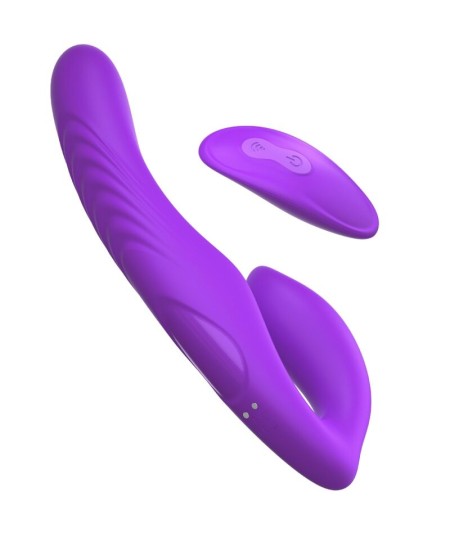 FANTASY FOR HER - VIBRADOR DOBLE PENETRACION CONTROL REMOTO 9 NIVELES VIOLETA