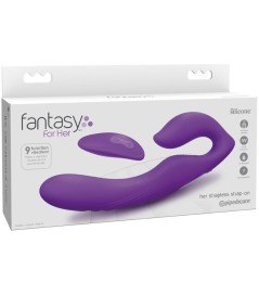 FANTASY FOR HER - VIBRADOR DOBLE PENETRACION CONTROL REMOTO 9 NIVELES VIOLETA