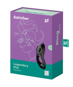 SATISFYER LEGENDARY DUO ANILLO VIBRADOR NEGRO