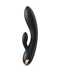 SATISFYER DOUBLE FLEX VIBRADOR APP - NEGRO