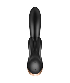 SATISFYER DOUBLE FLEX VIBRADOR APP - NEGRO