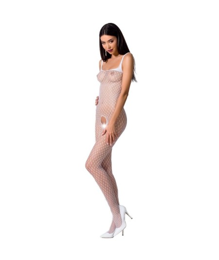 PASSION WOMAN BS071 BODYSTOCKING BLANCO TALLA UNICA