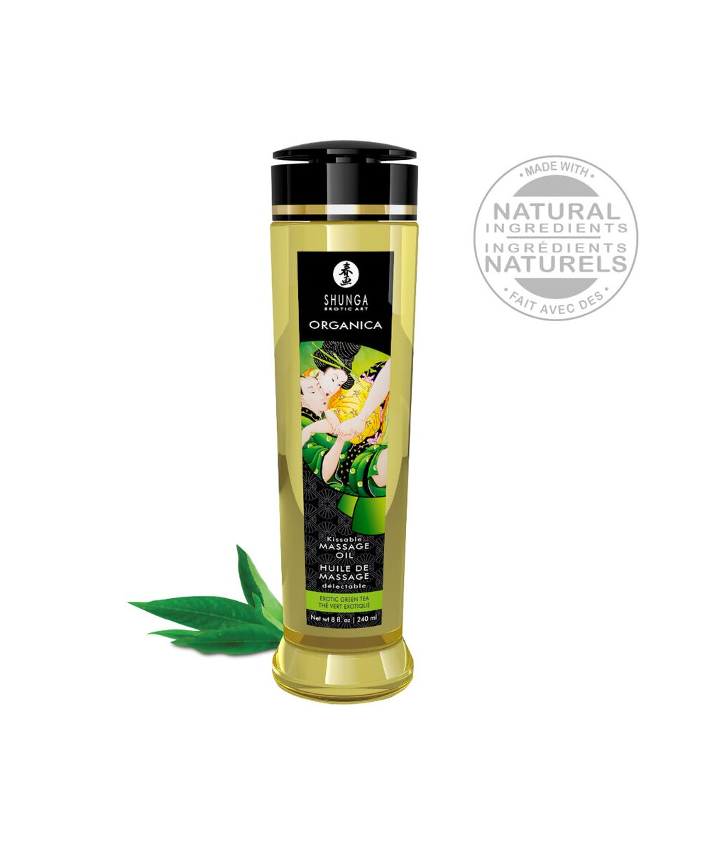 SHUNGA - ACEITE DE MASAJE ORGANICO TE VERDE 240 ML