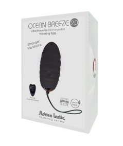 ADRIEN LASTIC - OCEAN BREEZE 2.0 HUEVO VIBRADOR RECARGABLE CONTROL REMOTO NEGRO