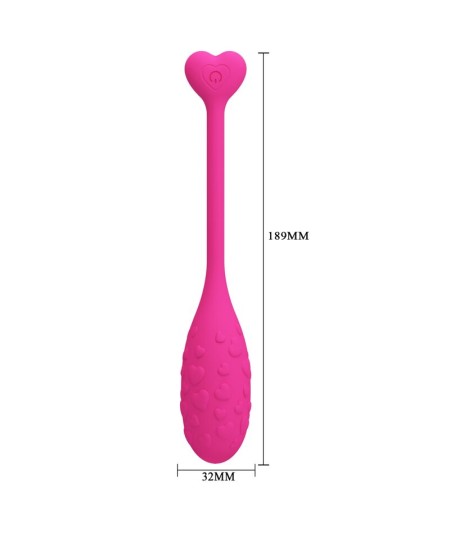 PRETTY LOVE - HUEVO VIBRADOR PESCADOR ROSA CONTROLADO POR APP