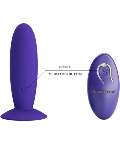 PRETTY LOVE - YOUTH PLUG ANAL VIBRADOR CONTROL REMOTO VIOLETA