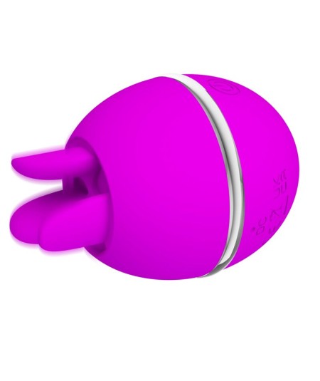 PRETTY LOVE - VIBRADOR DE SILICONA REDONDO GEMINI BALL MORADO