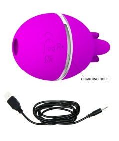 PRETTY LOVE - VIBRADOR DE SILICONA REDONDO GEMINI BALL MORADO