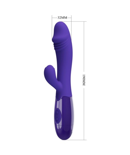 PRETTY LOVE - SNAPPY YOUTH VIBRADOR &38 ESTIMULADOR PUNTOG VIOLETA