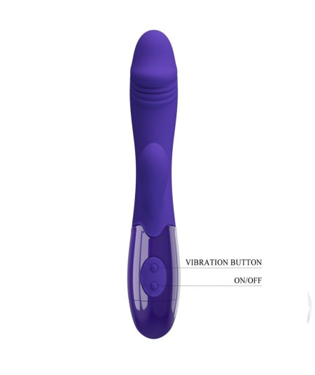 PRETTY LOVE - SNAPPY YOUTH VIBRADOR &38 ESTIMULADOR PUNTOG VIOLETA