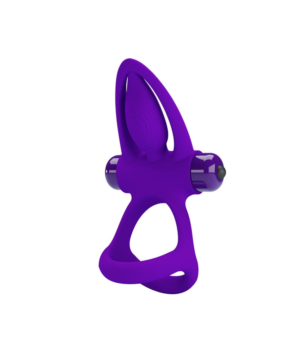 PRETTY LOVE - ANILLO VIBRADOR 10 VIBRACIONES SILICONA VIOLETA