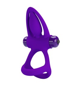 PRETTY LOVE - ANILLO VIBRADOR 10 VIBRACIONES SILICONA VIOLETA