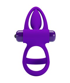 PRETTY LOVE - ANILLO VIBRADOR 10 VIBRACIONES SILICONA VIOLETA