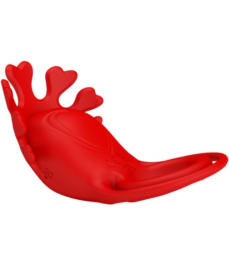 PRETTY LOVE - RUBEN ANILLO VIBRADOR 7 VIBRACIONES SILICONA ROJO