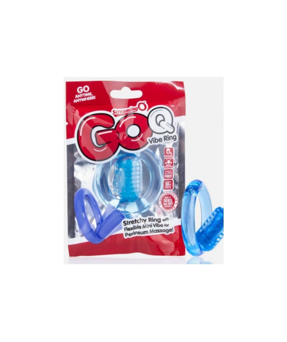 SCREAMING O - ANILLO VIBRADOR GO Q VIBE TRANSPARENTE