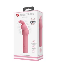 PRETTY LOVE - VIBRADOR DE SILICONA CONEJO ROSA GERARDO