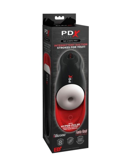 PDX ELITE - MASTURBADOR STROKER FAP-O-MATIC PRO CON BASE PARA TESTICULOS