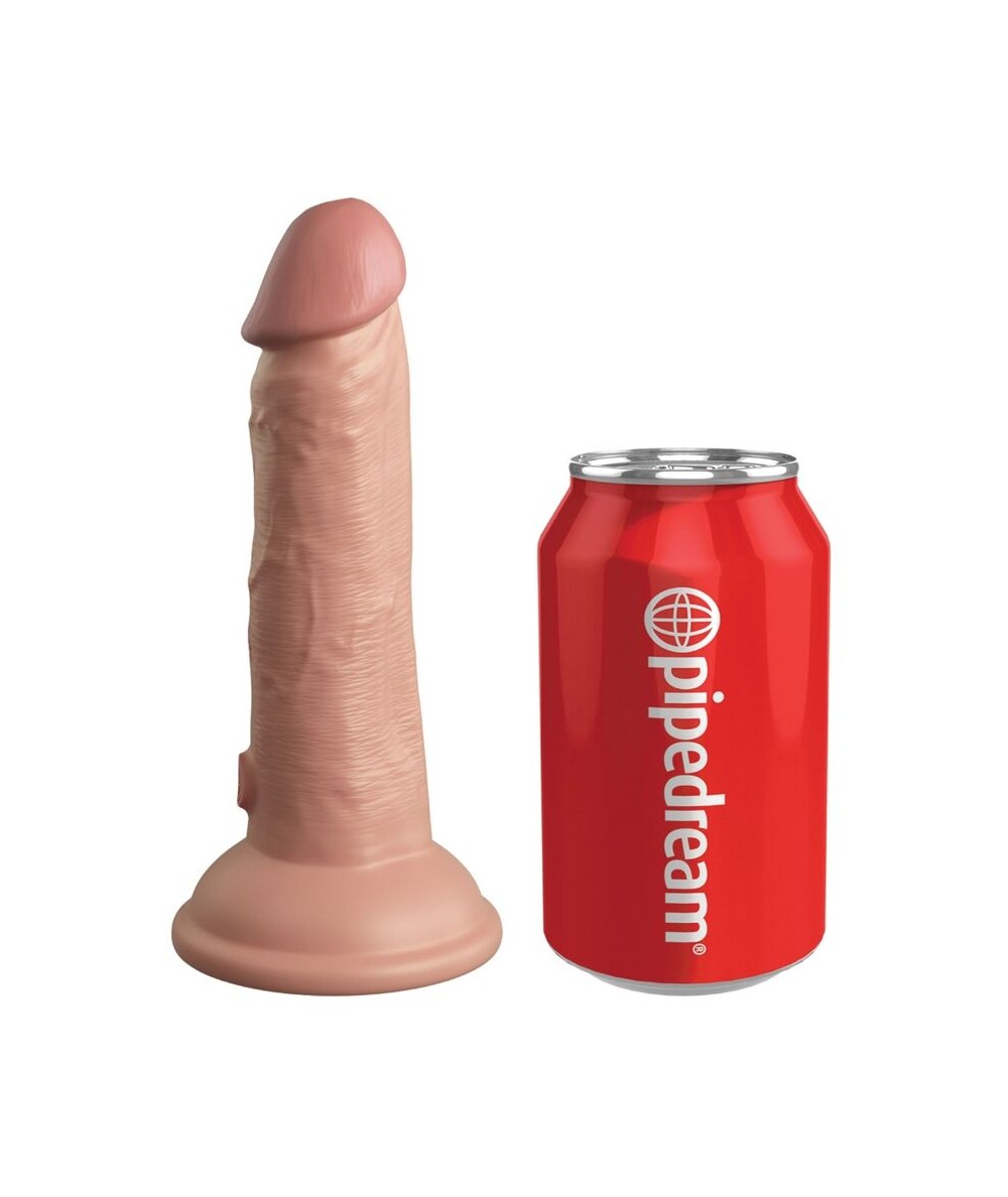 KING COCK - ELITE DILDO REALISTICO VIBRADOR &38 SILICONA 15.2 CM