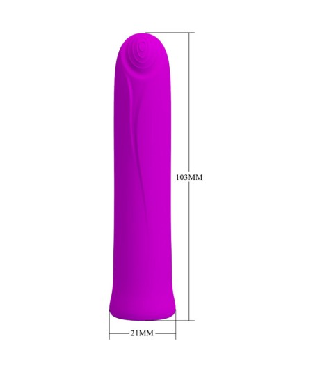 PRETTY LOVE - CURTIS MINI VIBRADOR SUPER POWER 12 VIBRACIONES SILICONA VIOLETA