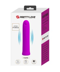 PRETTY LOVE - CURTIS MINI VIBRADOR SUPER POWER 12 VIBRACIONES SILICONA VIOLETA