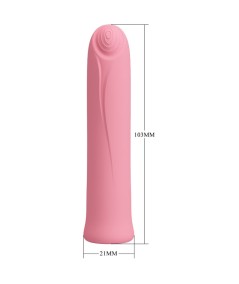 PRETTY LOVE - CURTIS MINI VIBRADOR SUPER POWER 12 VIBRACIONES SILICONA ROSA