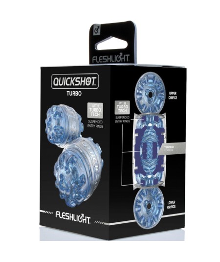 FLESHLIGHT - MASTURBADOR QUICKSHOT TURBO BLUE ICE