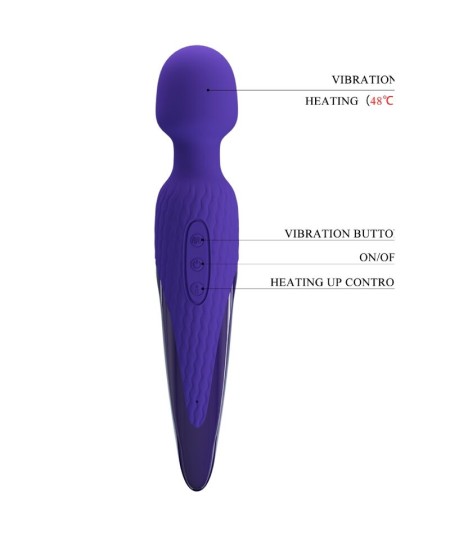 PRETTY LOVE - ANTONY YOUTH VIBRADOR WAND EFECTO CALOR VIOLETA