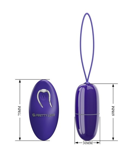 PRETTY LOVE - SELKIE YOUTH MINI HUEVO VIBRADOR CONTROL REMOTO VIOLETA