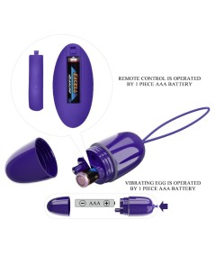 PRETTY LOVE - SELKIE YOUTH MINI HUEVO VIBRADOR CONTROL REMOTO VIOLETA