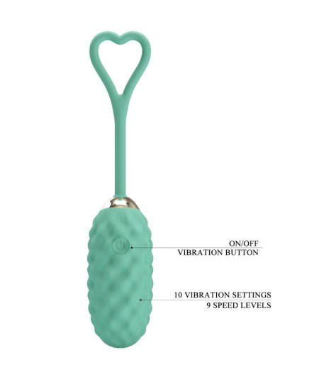 PRETTY LOVE - VIVIAN HUEVO VIBRADOR CONTROL REMOTO VERDE