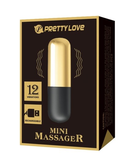 PRETTY LOVE - BALA VIBRADOR RECARGABLE DORADO