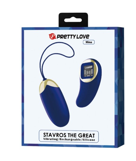 PRETTY LOVE - MINA HUEVO VIBRADOR CONTROL REMOTO AZUL