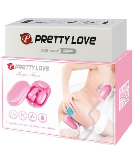 PRETTY LOVE - MAGIC BOX BALA VIBRADORA & ESTIMULADOR ROSA