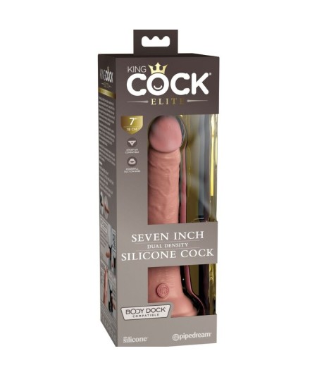 KING COCK - ELITE DILDO REALISTICO SILICONA 17.8 CM