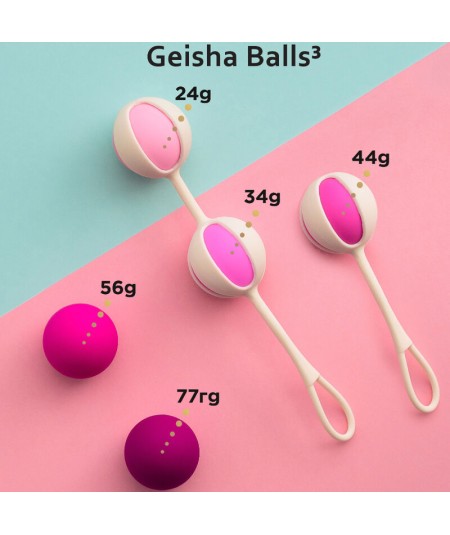 G-VIBE - SET 5 GEISHA BALLS3 ROSA