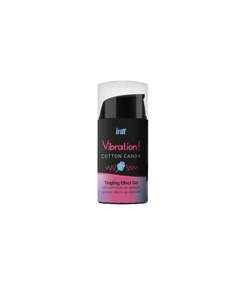 INTT - GEL EFECTO VIBRADOR UNISEX ALGODON DE AZUCAR 15 ML