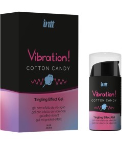 INTT - GEL EFECTO VIBRADOR UNISEX ALGODON DE AZUCAR 15 ML