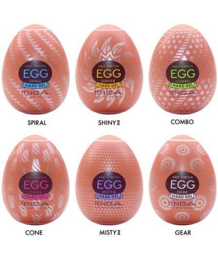 TENGA - HARD BOILED HUEVO MASTURBADOR PACK 6 UDS