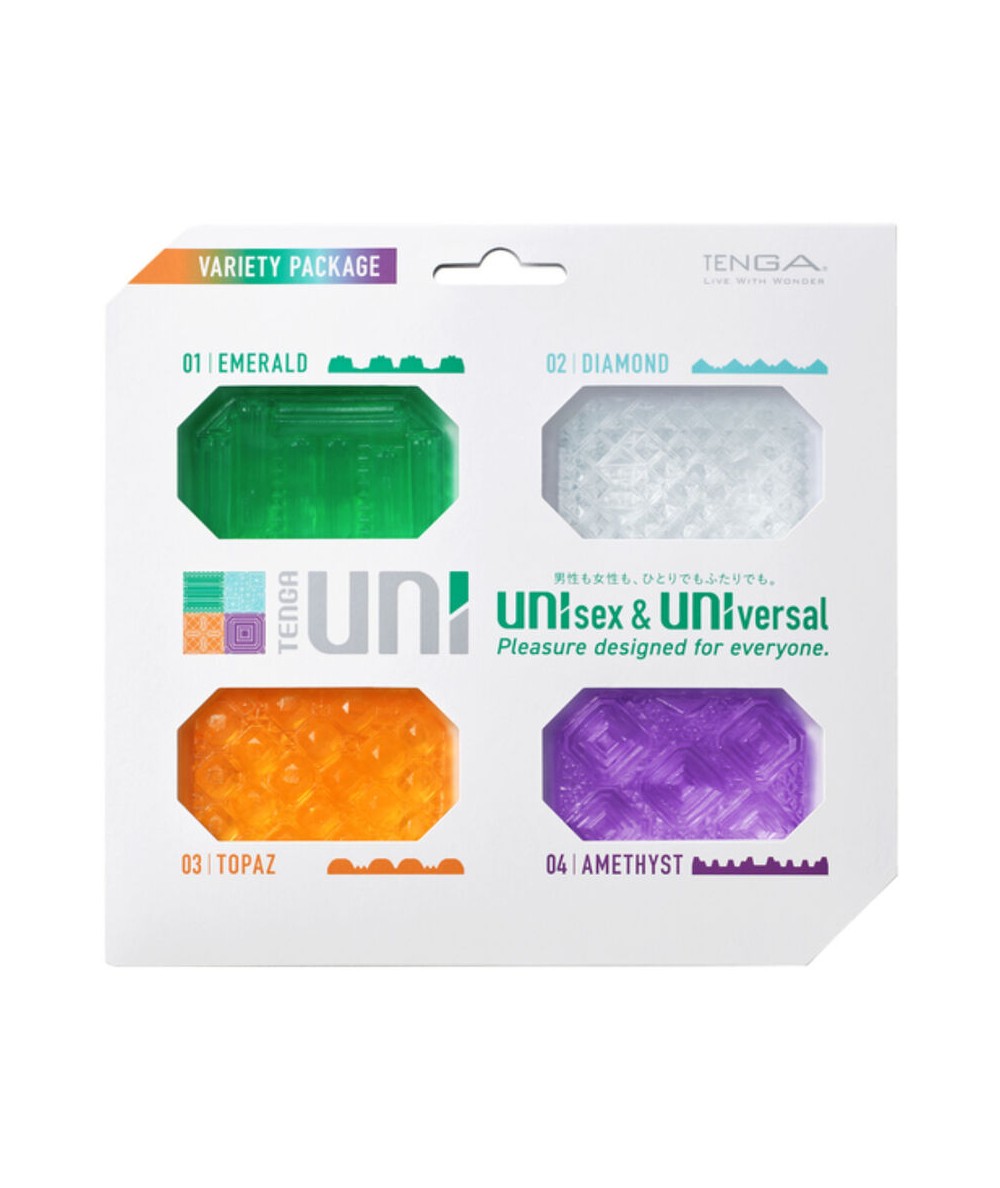 TENGA - UNI VARIETY MASTURBADOR DEDAL PACK 4 UDS