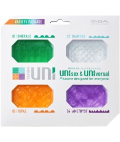 TENGA - UNI VARIETY MASTURBADOR DEDAL PACK 4 UDS