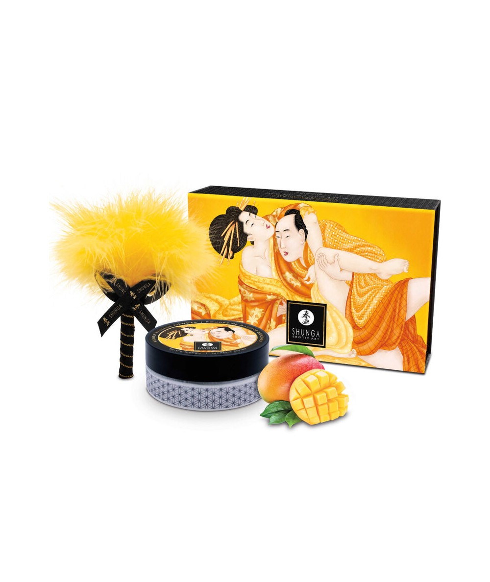 SHUNGA - KIT POLVOS DE MASAJE COMESTIBLE MANGO