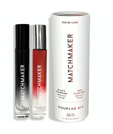 EYE OF LOVE - MATCHMAKER BLACK & RED DIAMOND KIT PAREJAS PERFUME FEROMONAS 10 ML