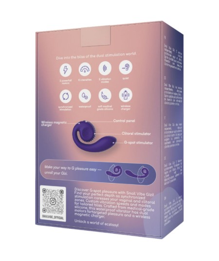 SNAIL VIBE - GIZI ESTIMULADOR DUAL VIOLETA