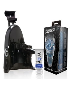 FLESHLIGHT - TURBO THRUST BLUE ICE + UNIVERSAL LAUNCH + LUBRICANTE AQUA QUALITY 50 ML