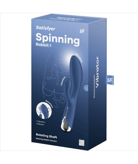 SATISFYER - SPINNING RABBIT 1 ESTIMULACION CLITORIS Y PUNTO G AZUL