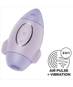 SATISFYER - MISSION CONTROL LILA VIBRADOR PEQUEÑO DE DOBLE IMPULSO