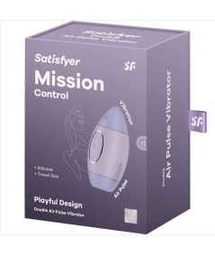 SATISFYER - MISSION CONTROL LILA VIBRADOR PEQUEÑO DE DOBLE IMPULSO