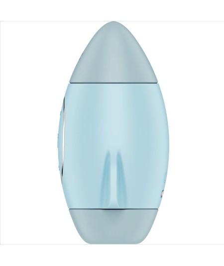 SATISFYER - MISSION CONTROL AZUL VIBRADOR PEQUEÑO DE DOBLE IMPULSO